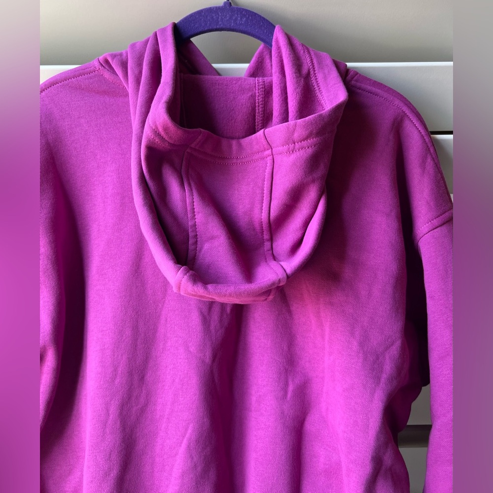 Nike - Kids  - Large - NWT - Fuchsia Hoodie - Oversized Fit - Picture 10 of 13